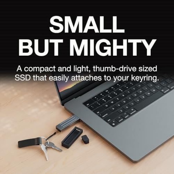 SSD extern SEAGATE Ultra Compact 2To SSD USB-C Mörkgrå