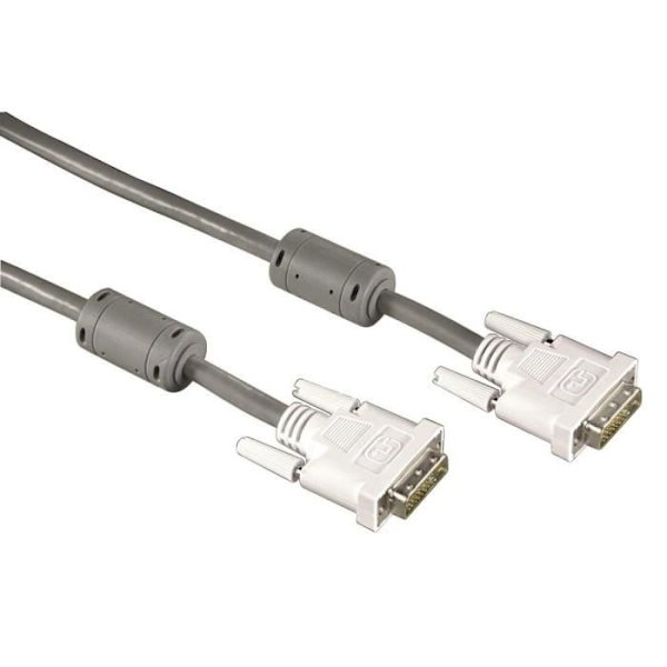 DVI-D hane / DVI-D hane dual link-kabel (24+1) - MCL - 2 m - Svart - Dataöverföring