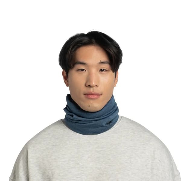 Buff Melange Merino Neck Warmer storm