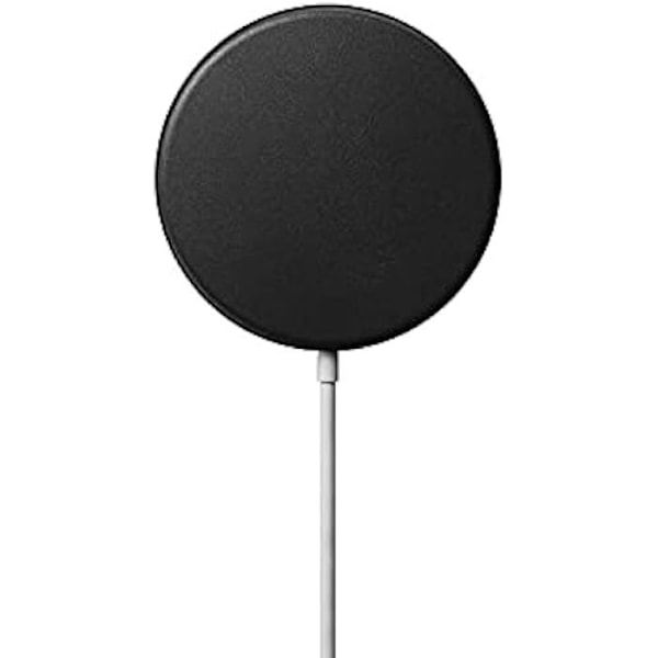 Skyddsfodral - NOMAD - MagSafe-kabel - Äkta läder - Svart - Elegant och hållbar svart