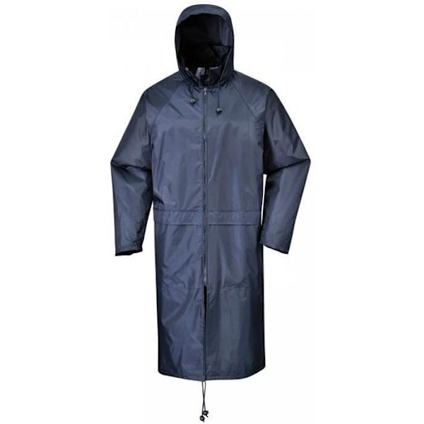 Regnjacka - PORTWEST - Man - Huva - 100% polyester - Marinblå - 210g/m² marinblå jag