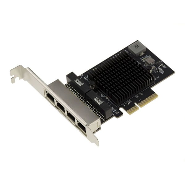 PCIe 2.5 LAN Quad Gigabit Ethernet-kort 10 100 1000 2500 1G 2.5G 4 RJ45-portar. Med Realtek RTL8125 Chipset