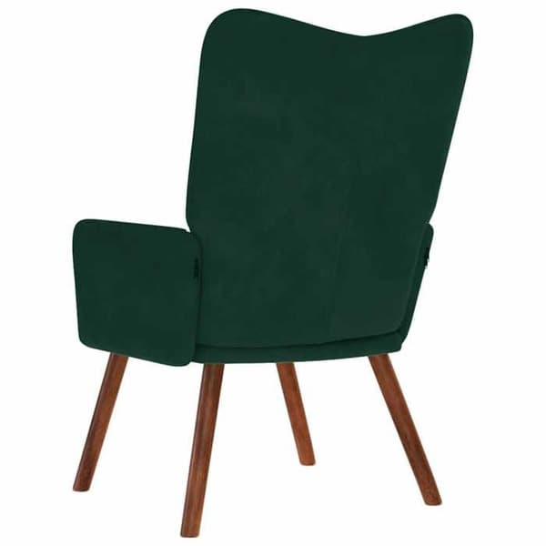 vidaXL Recliner Mörkgrön Sammet 4016812
