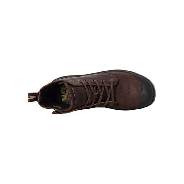Bottines - Palladium - Pampa - Läder - Brun - Komfortdragkedja Mocka 41