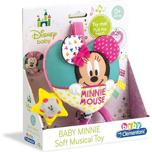 Leksak - CLEMENTONI - Clementoni Disney Baby Minnie Mouse Soft Chime Musical Cot - Rosa - Baby - Söt melodi Flerfärgad