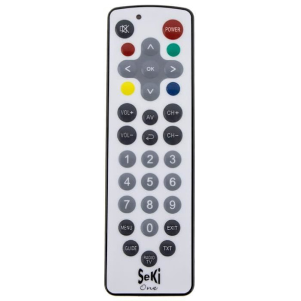 SEKI ONE FJÄRRKONTROLL MED WEISS RADERBARA KNAPPAR