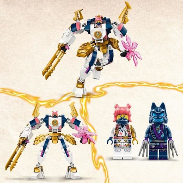 LEGO® 71807 NINJAGO Soras teknologi elementalrobot, barnleksak med Sora minifigur, Ninjapresent Flerfärgad