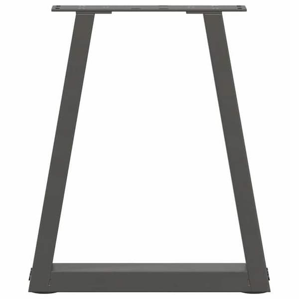 vidaXL V-formade soffbordsben, 2 stycken, anthracite, 38 x (42-43,3) cm, stål 4012546
