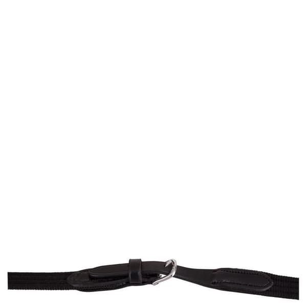 Hästtyglar i webbing runt spänne BR Equitation - svart/silver - Full