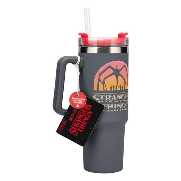 Koppar - PALADONE - Stranger Things 5 - 900ml - Med sugrör - Unisex