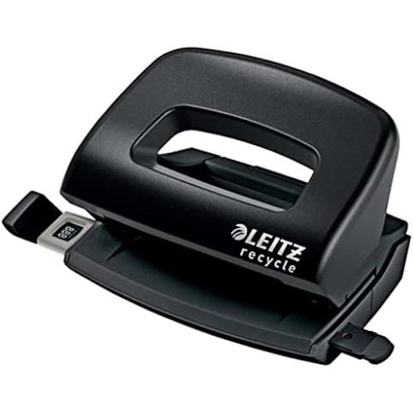 Mini Perforator - Leitz - NeXXt Recycle - Kapacitet 10 Ark - 100% Återvinningsbar - Miljöansvarig Svart