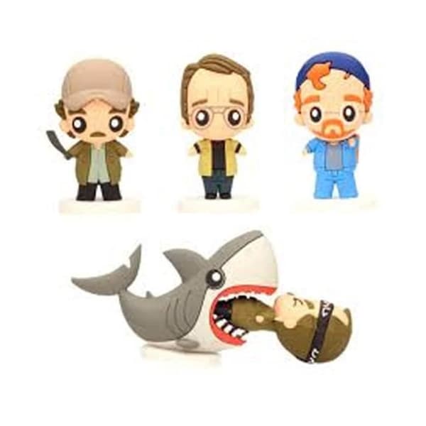Jaws Figurine - Set med 4 Pokis 7 cm mångfärgad
