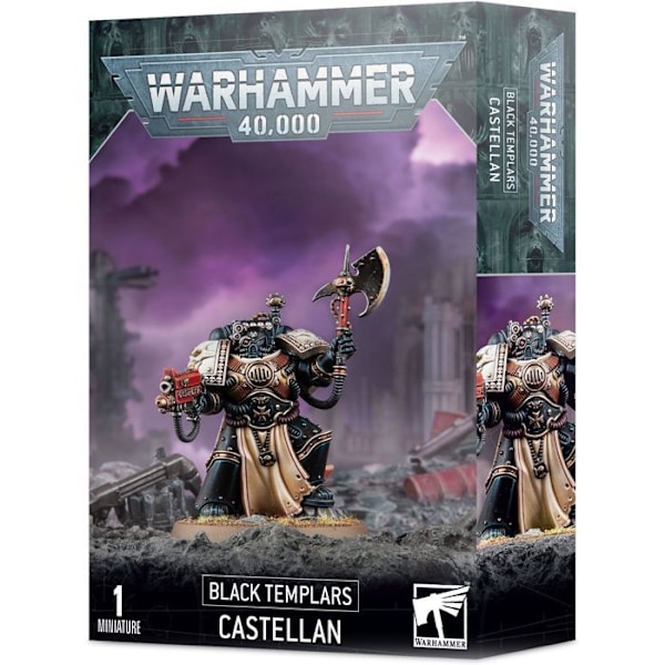 Figur - Games Workshop - Warhammer 40k - Svarta templar - 9 delar - 12 år mångfärgad