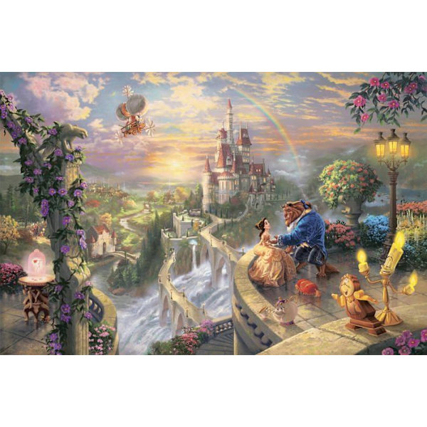 Pussel - SCHMIDT SPIELE - Disney, Beauty and the Beast - 1000 bitar