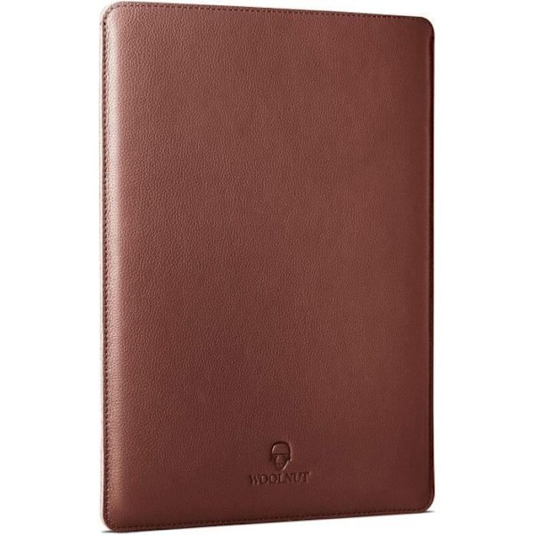 Pochette - WOOLNUT - MacBook Pro 16 - Skandinavisk Läder - Ullfilt - Brun kastanj
