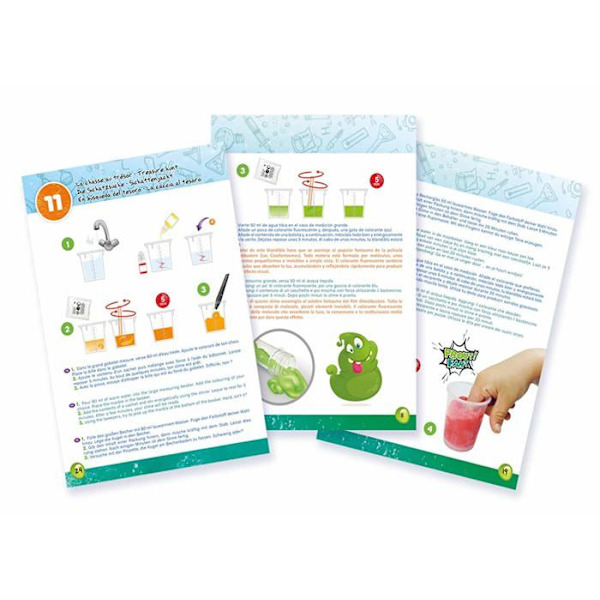 BUKI Mega slime kit - BUKI FRANCE - Slime box för att skapa säkra klibbiga blandningar - 15 aktiviteter