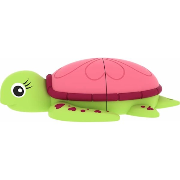 EMTEC Animalitos Marine M335 Lady Turtle USB-nyckel - 16 GB - USB 2.0 Grön, Rosa