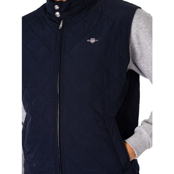 Gant Quilted Windcheater ärmlös dunjacka - kvällsblå - L kvällsblå M
