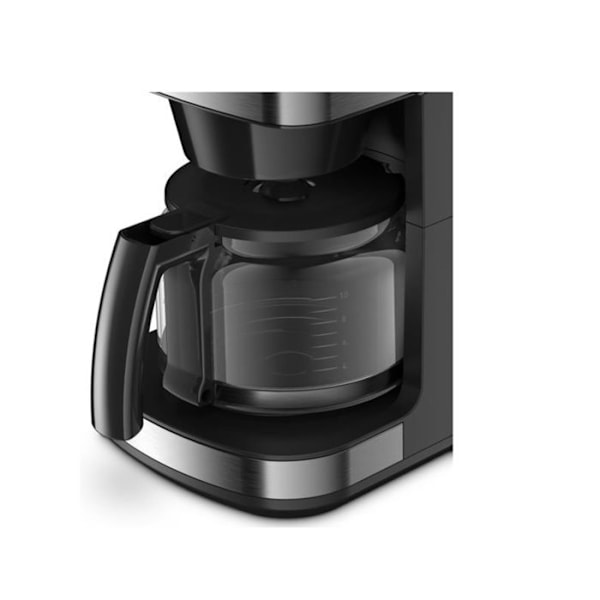 Filterkaffebryggare - Krups - KM832810 - 10 koppar - Programmerbar - Svart Svart