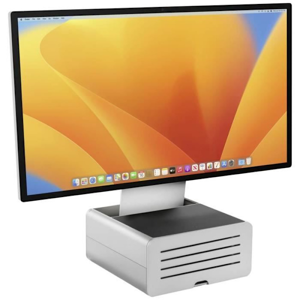 Laptopställ - TOLV SÖDER - HiRise Pro - Justerbar i höjdled - Stål - Integrerad förvaring