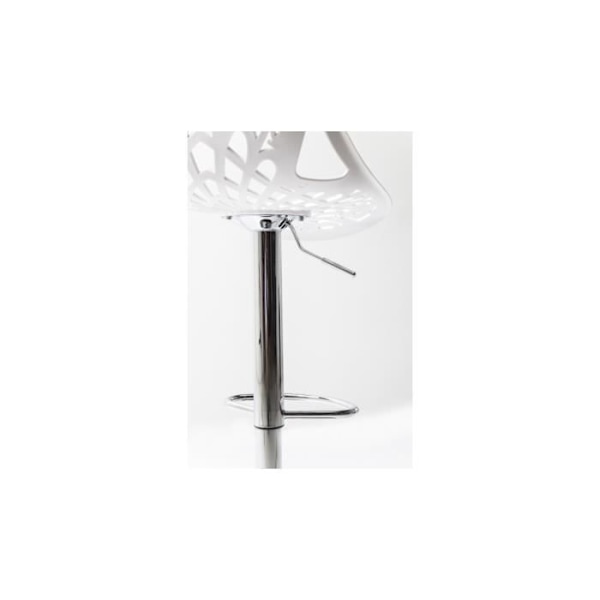 Barstol - KARE - Vit prydnad - Justerbar sits - Arbetad design Vit