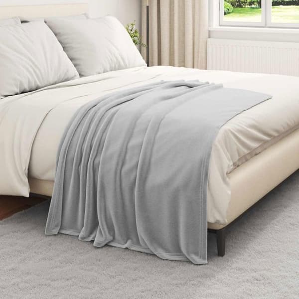 Rutig / Filt - VIDAXL - Paket 6 - Grå - 130 x 150 cm - Polyester Grå