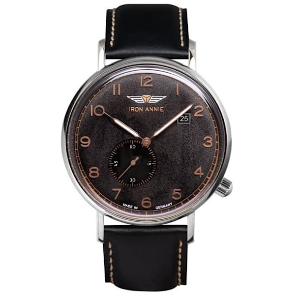 Klocka - Junkers - 5934-2 - Analog - Läder - Chic Svart, Silver, Roséguld