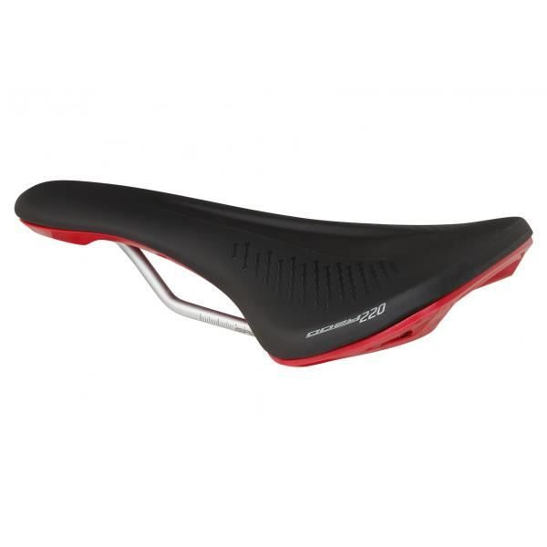Spank Spike 160 downhill och freeride sadel - svart/röd - Replica Goeff Gulevich - 263x140 mm