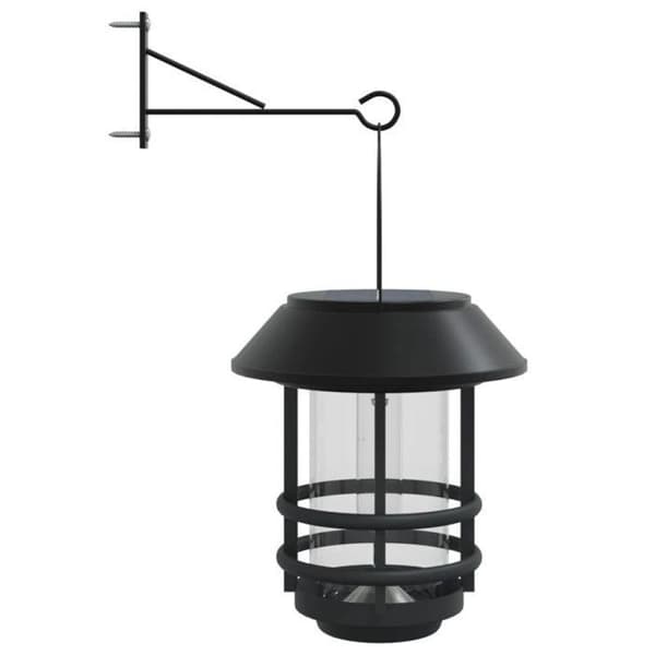vidaXL Utomhus solarlampor för vägg 2 st vit 4008187