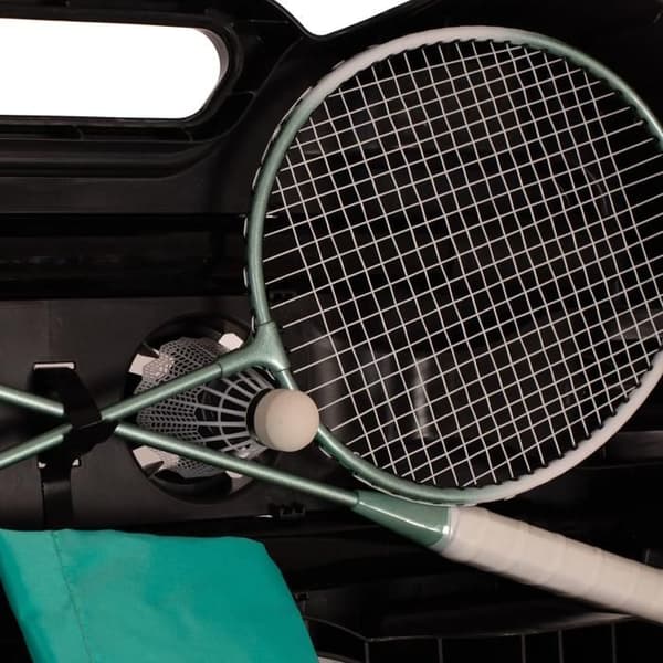 Portabel badmintonset med 2 racketar Softee - grön grön
