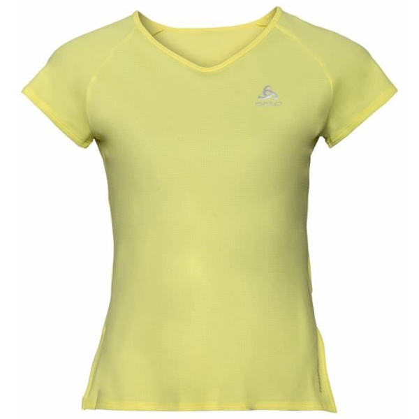T-shirt löpning dam - ODLO - Zeroweight - Gul - Teknik Ceramicool - ODLO Effekt Gul XS