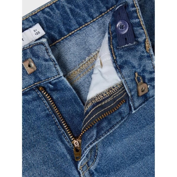 Flickjeans NAME IT Rosa Dnmatando - Blå - Hög midja - Förstörd effekt - 8 år