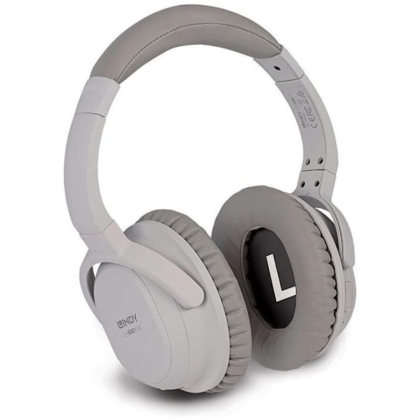 Hi-Fi hörlurar - LINDY - LH500XW - Bluetooth - Brusreducerande - 15h batteritid Grå