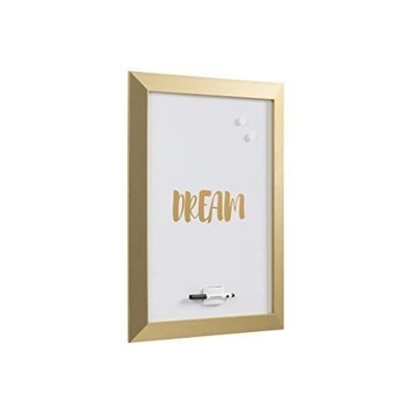 Bi-OFFICE , Kamashi -quotDream-quot Whiteboard, Magnetic Dry Erase, Guld MDF-ram, 45x60cm -