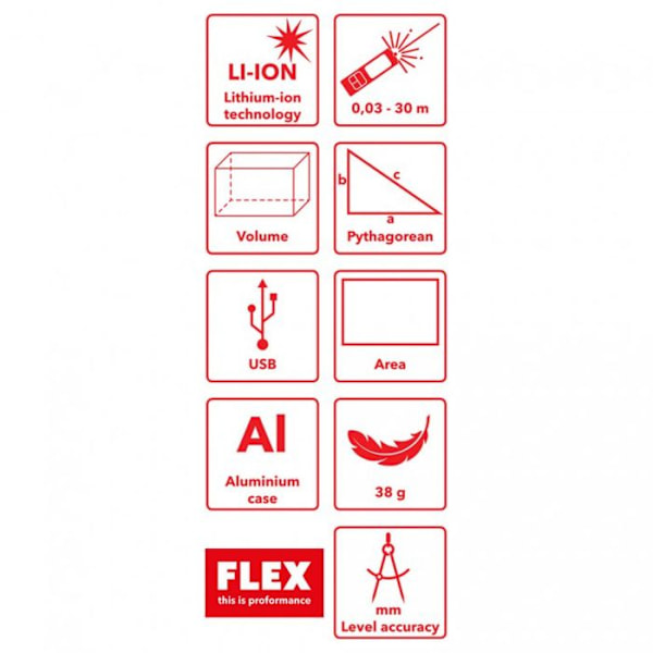 ADM 30 Smart FLEX laseravståndsmätare - 504.599