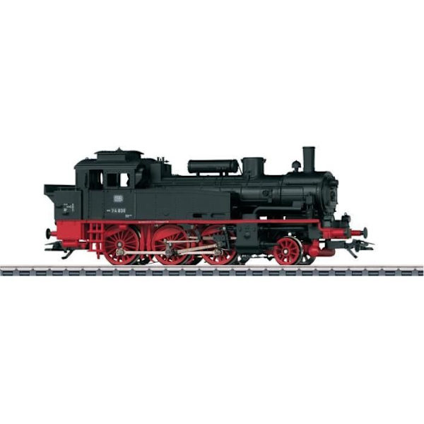 Ånglok serie 74 av DB H0 - MÄRKLIN - Med digital dekoder och motor med centrifugalmassa