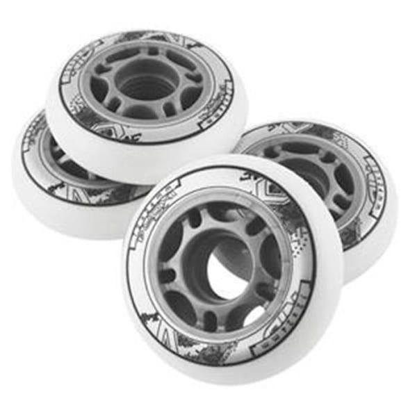Hjul - NILS Extreme - PU 82A - 70x24 mm - Vit - Hårdhet 82A vit