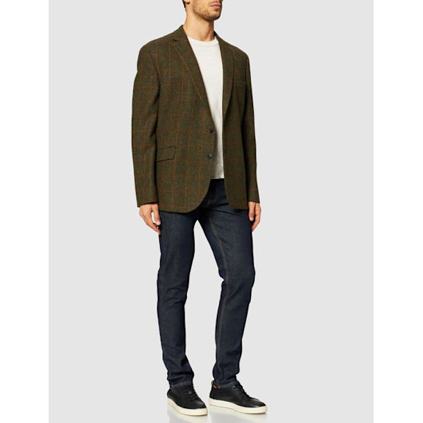 Jacka - peacoat - kappa - kavaj Hackett london - HM443011 - Green Tweed Wpane herrjacka Grön 6ah/korn M