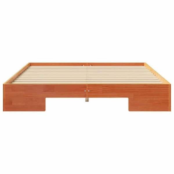 vidaXL Sängram Brun 140 x 200 cm 873030