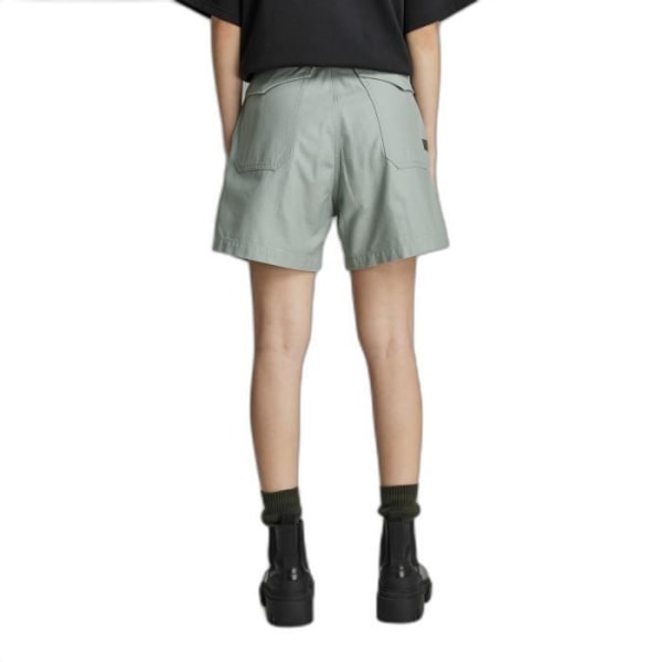 G-Star 3D Fatigue shorts för kvinnor - Iceberg Green - Hög midja och bred passform - Djupa fickor och fickor med lock isberg grön 25