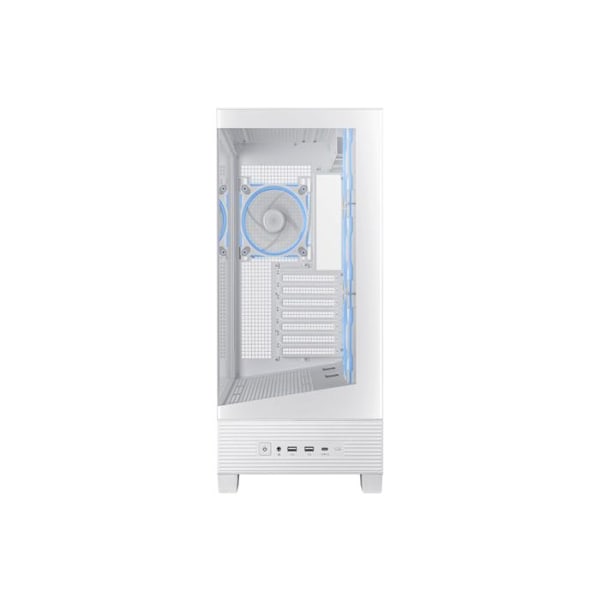 PC Chassi Asus A31 PLUS TG ARGB - Midsize, Härdat Glas, RGB, Vit, ATX/Micro-ATX/Mini-ITX