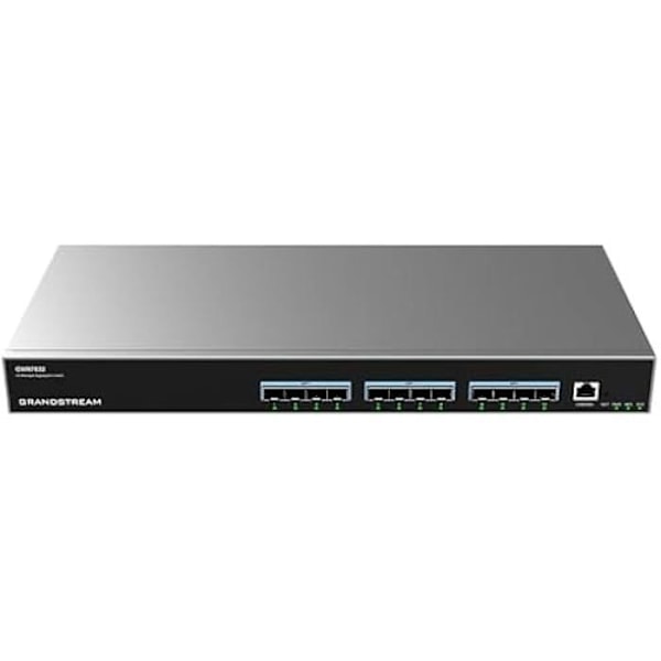 Administrerad aggregeringsswitch - GRANDSTREAM - GWN7832 - 24 SFP+-portar - Avancerad säkerhet - Inbyggd QoS Grå