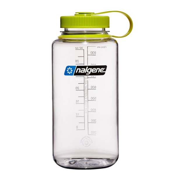 Gourde - bidon - flask med isolering Nalgene - 2020-3732 - Flaska med bred snubbe WM 1 L Transparent