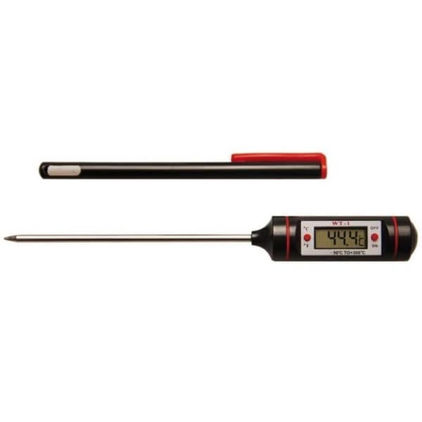 Digital termometer med sond - BGS TECHNIC - Sond i rostfritt stål - Mätområde -50°C till +300°C