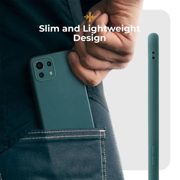 Siliconfodral - Moozy - Minimalist Series - Xiaomi Mi 11 Lite 5G/4G - Blå rök - Matt finish Rökt blå