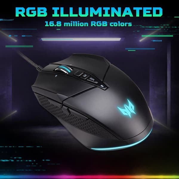 Souris Gaming - ACER - Cestus 335 - Upp till 19000 DPI - 10 programmerbara knappar - 2000 Hz