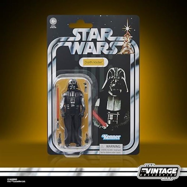 Star Wars The Vintage Collection, 9,5 cm Darth Vader Collectible Figure, Star Wars: A New Hope Svart
