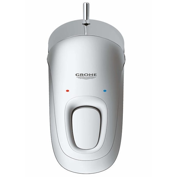 GROHE Engrepps tvättställsblandare Eurostyle 23374003 - Fast pip - Temperaturbegränsare - Vattensparande - Krom - Storlek S Grå krom