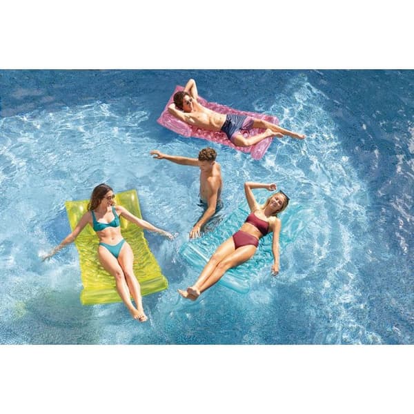 Intex Hamac - Blått uppblåsbart poolbädd Blå, transparent, syrlig