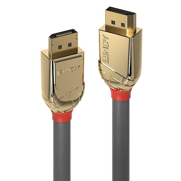 Lindy Gold DisplayPort-kabel DisplayPort (M) till DisplayPort (M) DisplayPort 1.2 10 m stöd 4K grå